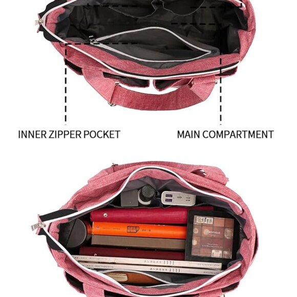 Tote bag for Women with Pockets - Picture 2 of 6